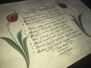 Güzel Yazı ile şiir yazımı